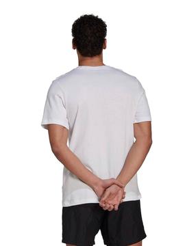 Camiseta Adidas Blanco/Rosa Hombre