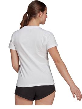 Camiseta Adidas Floral Blanco Mujer