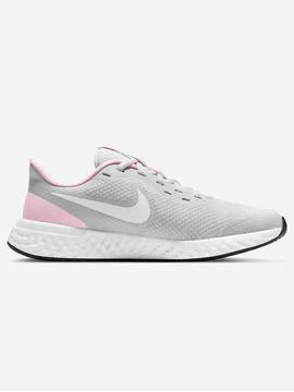 Zapatilla Nike Revolution Gris/Rosa