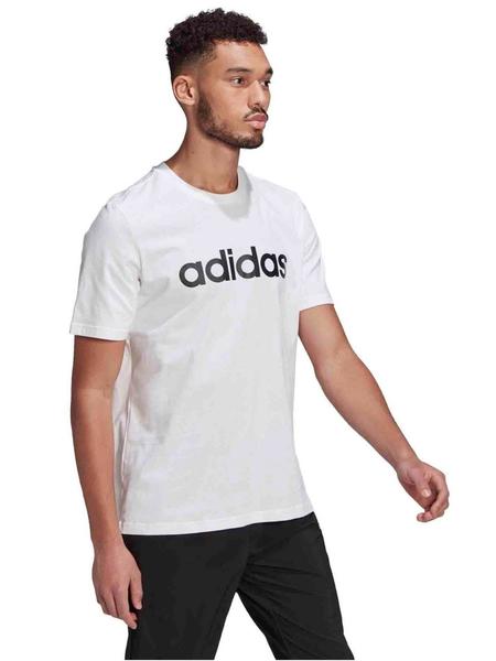 Camiseta Adidas Letras Negras Hombre