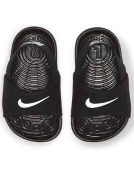 Chancla Nike Kawa Negro/Bco Bebe