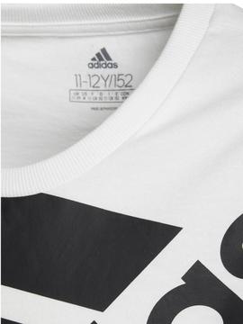 Camiseta adidas sales blanca logo negro
