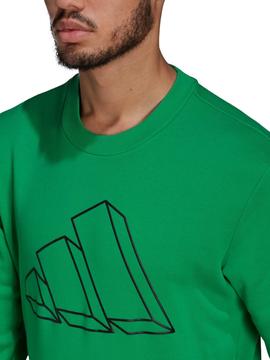 Sudadera Adidas Verde Hombre