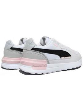 Zapatilla Puma Graviton Bco/Rosa Niña