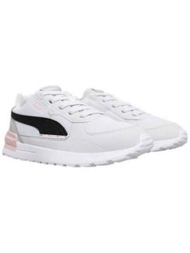 Zapatilla Puma Graviton Bco/Rosa Niña