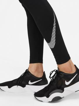 Malla Nike Negra Logo Blanco Mujer