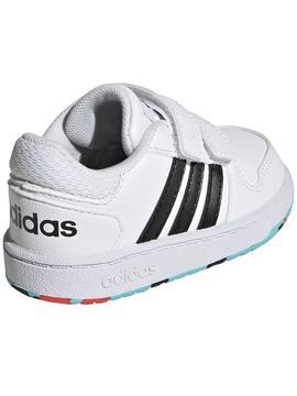 Zapatilla Adidas Hoops 2.0 Blanco/Negro