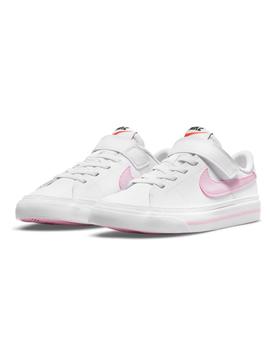 Zapatilla Nike Legacy Blanco Rosa Niña