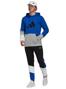 Pantalon Adidas Negro/Azul Hombre