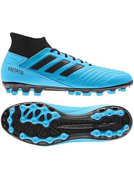 Arsenal Intercambiar versus Bota Futbol Adidas PREDATOR 19.3 AG Azul Hombre