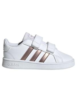 Zapatilla Adidas Grand Court Bco/Cobre