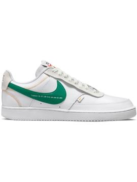 Zapatilla Nike Court Vision Prem Bco/Verde Hombre