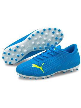 Botas Futbol Puma Azul Fosforito Unisex