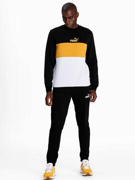 Sudadera Puma Negro/Amarillo/Bco Hombre