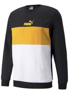 Sudadera Puma Negro/Amarillo/Bco Hombre