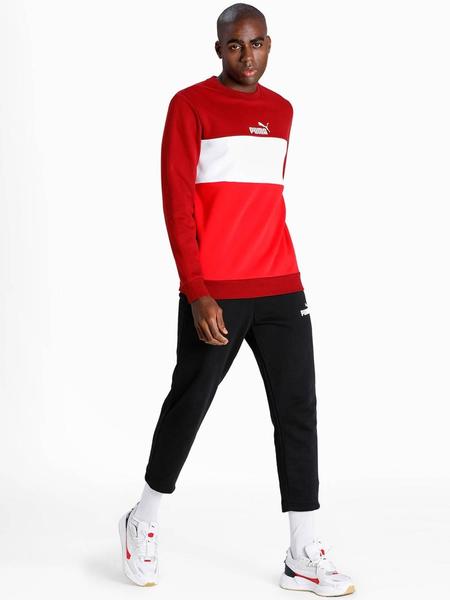 letra guirnalda Involucrado Sudadera Puma Granate Bco/Rojo Hombre