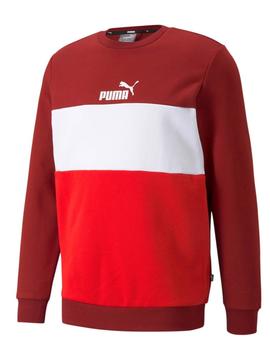 Sudadera Puma Granate Bco/Rojo Hombre