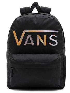 Mochila Vans Flying Negro Dorado Unisex