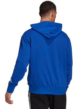 Sudadera Adidas Azul/Blanco Hombre