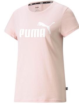 Camiseta Logo Rosa/Blanco Mujer