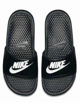 Chanclas Nike Benassi Negro/Blanco Hombre