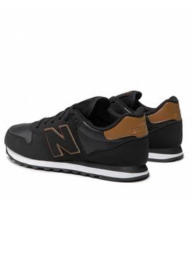 Zapatilla New Balance 500 Negro/Camel Hombre