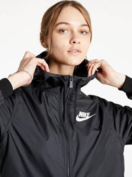 limpiar Orgullo Artificial Cortavientos Nike Negro Mujer