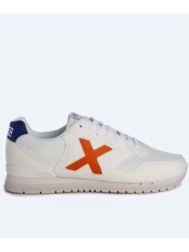 Zapatilla Munich Dash Bco/Naranja Hombre