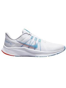 Zapatilla Nike Quest Blanca Azul Hombre