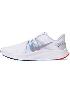Zapatilla Nike Quest Blanca Azul Hombre
