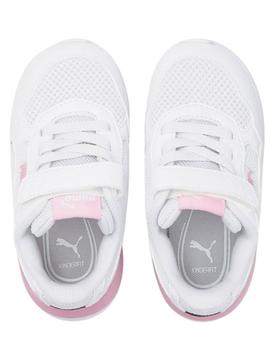 Zapatilla Puma X Ray Blanco Rosa Niña