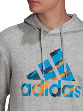 Sudadera Adidas Camo Gris/Azul Hombre