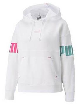 Sudadera Puma Blanca Rosa Verde Mujer