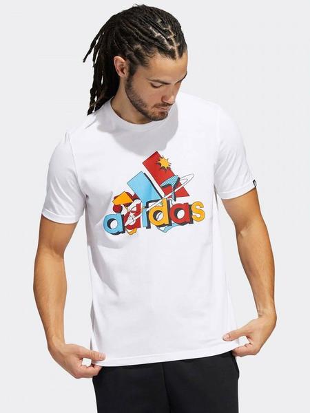 Camiseta Blanca Estampado Hombre