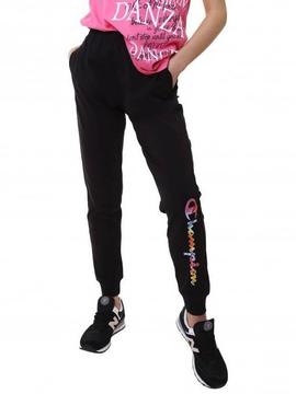 Pantalon Champion Tie Dye Negro Mujer