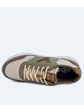 Zapatilla Munich Dash 144 Verde/Beige Mujer