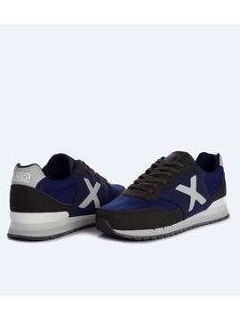 Zapatilla Munich Dash 134 Azul/Verde Hombre