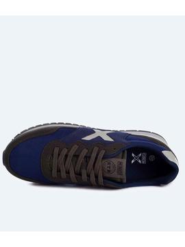 Zapatilla Munich Dash 134 Azul/Verde Hombre