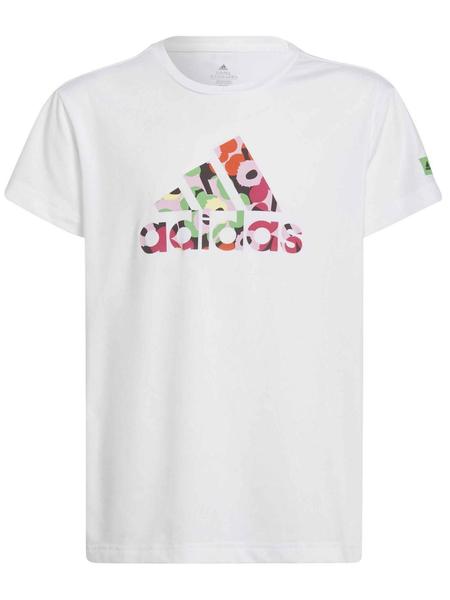 partido Republicano acoso Que Camiseta Adidas Flores Blanco Niña