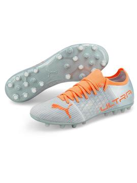 Bota Futbol Puma Ultra 3.4 MG Gris Hombre