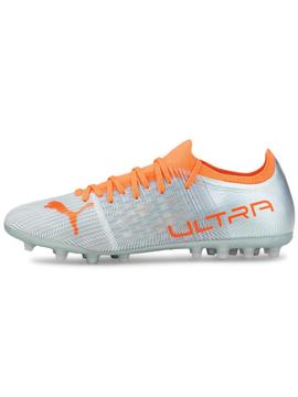 Bota Futbol Puma Ultra 3.4 MG Gris Hombre