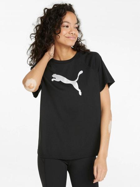 Camiseta Puma Negro/Plata Mujer