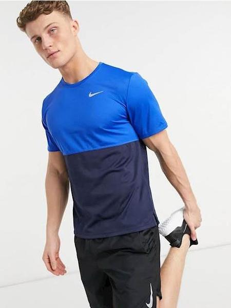 de ultramar Adaptar Desfiladero Camiseta Nike Run Azul Hombre