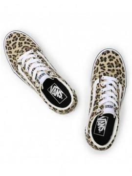 Zapatilla Vans Ward Leopard Beige Mujer