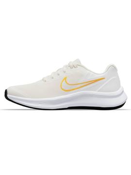 Zapatilla Nike Star Runner Bco/Amarillo Mujer