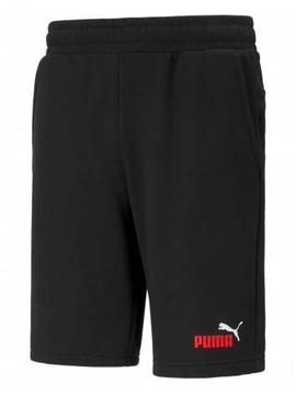 Bermuda Puma Regular Fit Negro/Rojo Hombre