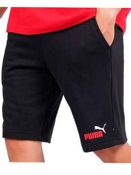 Bermuda Puma Regular Fit Negro/Rojo Hombre