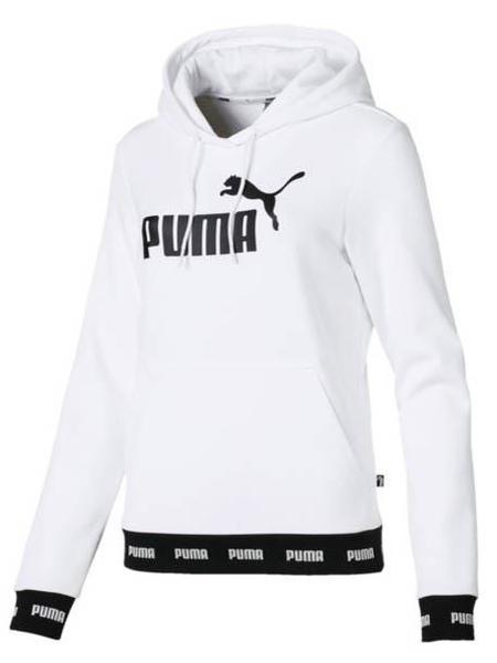 sudadera puma blanca y negra