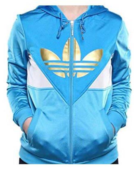 Chaqueta Adidas S Azul/Oro Mujer