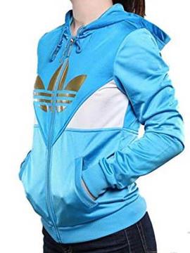 Chaqueta Adidas S Colorado TT Azul/Oro Mujer